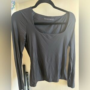 Abercrombie & Fitch Black Squareneck Top